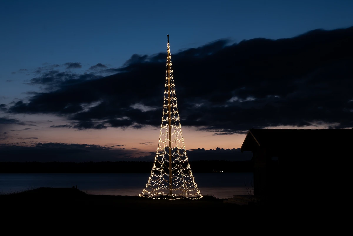 Glimma Flaggstångsbelysning Varmvit